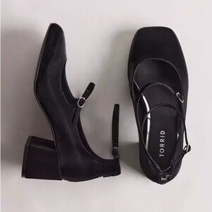 Torrid Black Mary Jane Block Heels